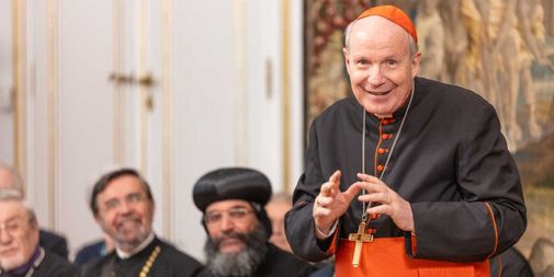 Beim traditionellen Ökumenischen Empfang rief Kardinal Christoph Schönborn dazu auf, das Verbindende vor das Trennende zu stellen.
