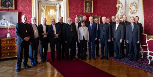 Bundespräsident Van der Bellen empfing die Mitglieder der Österreichischen Bischofskonferenz.